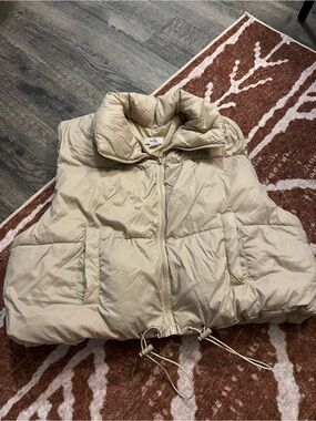 Bevy Beige Puffer Vest - Lightweight Women's Vest
